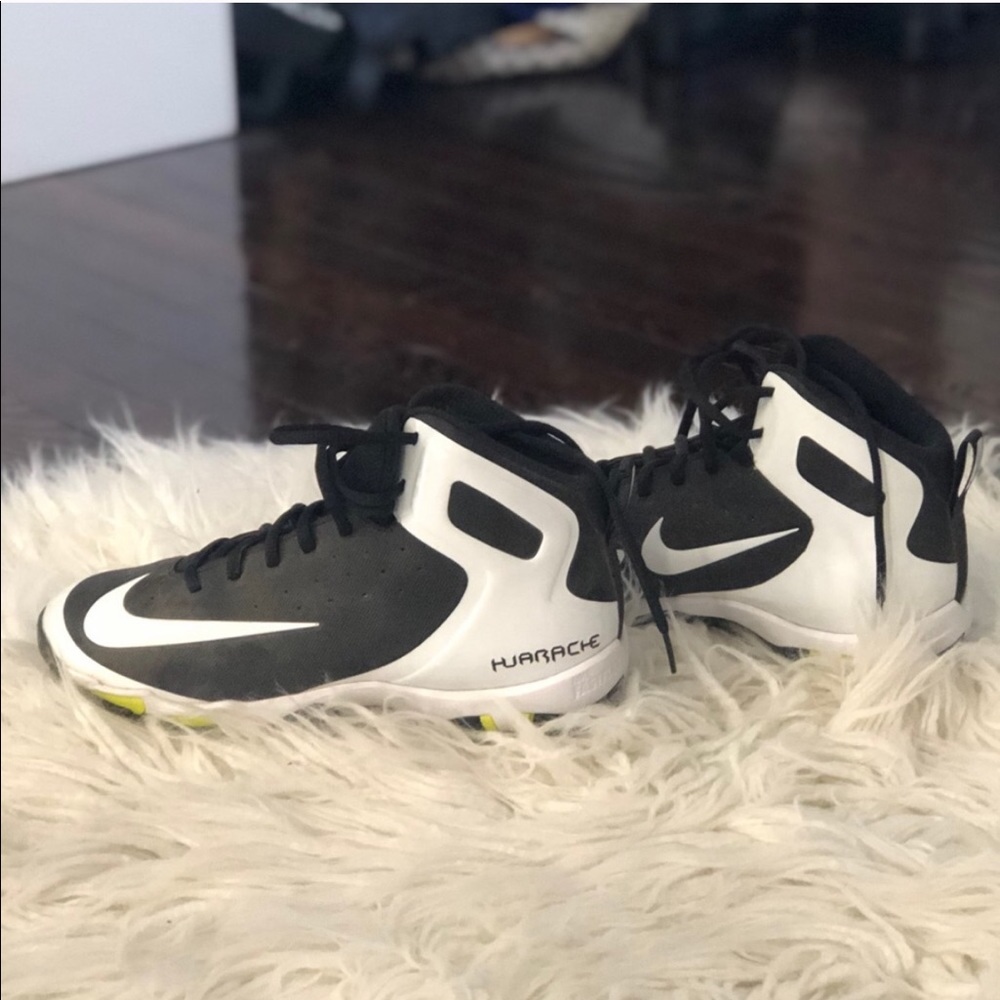 hi-top Nike Huarache Softball Cleats